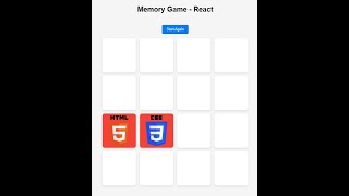React Task 9 - Memory Game