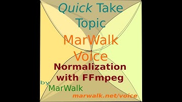 Normalization with FFmpeg