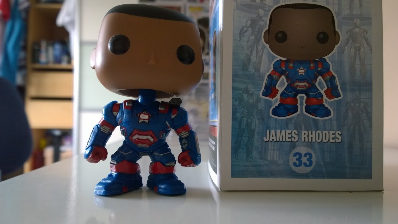 Funko Pop! Iron Man 3 James Rhodes SDCC exclusive Unboxing and Look