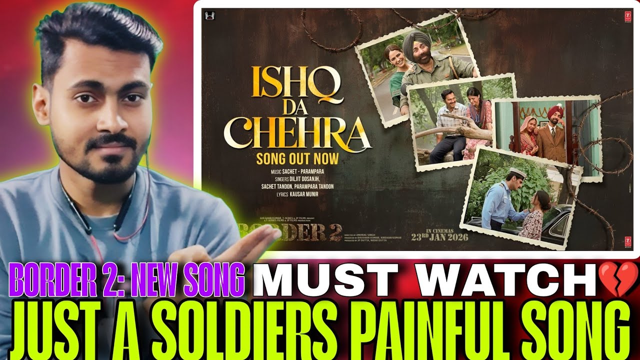 Ishq Da Chehra Song Reaction | BORDER 2 |Sunny Deol, Varun D, Diljit Dosanjh, Ahan S| Parampara, Kau