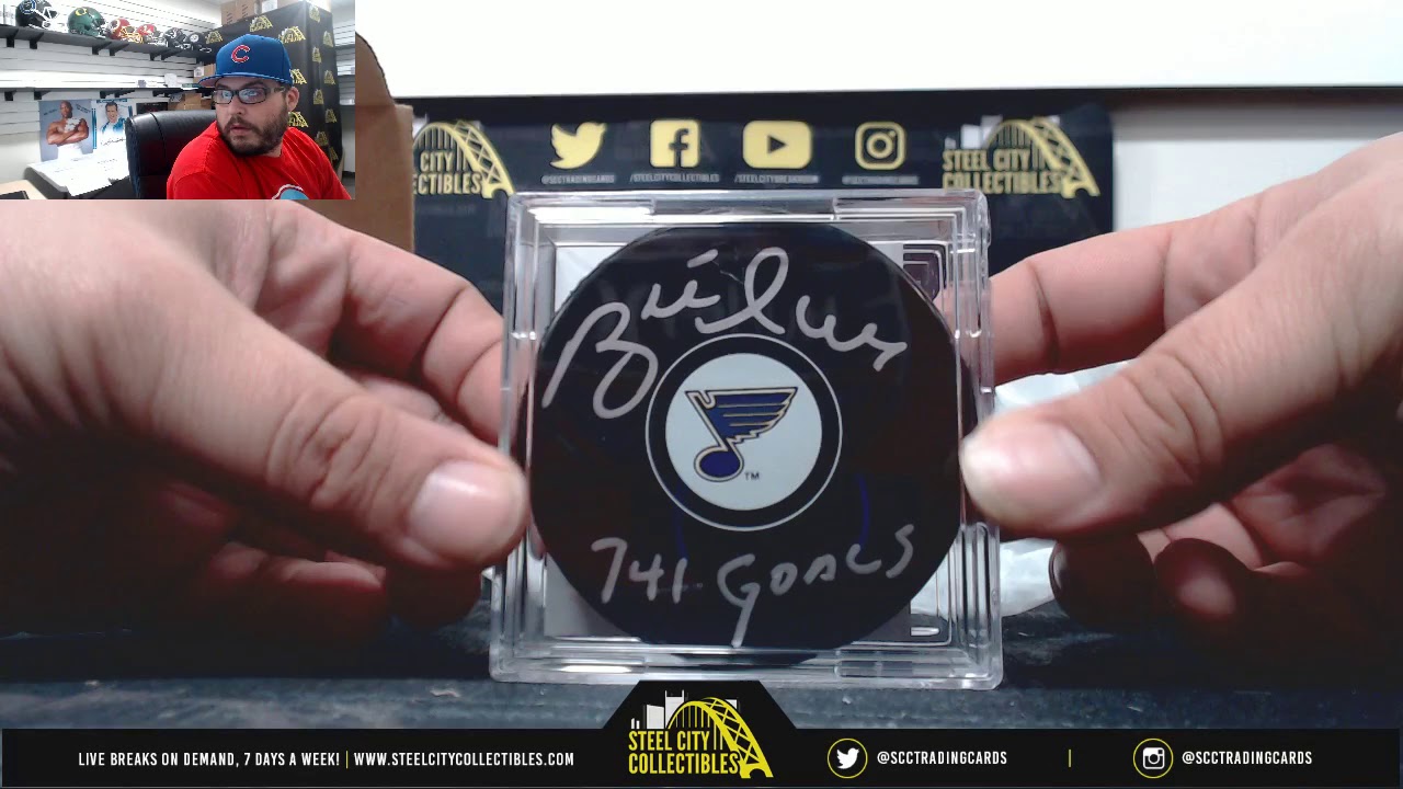 2019 Gold Rush Burnt Biscuits Autographed Hockey Puck Live Break
