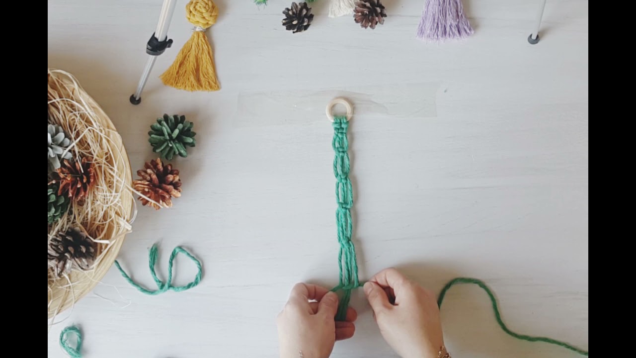 (DIY) Makrome çamağacı yapımı🌲🌲🌲🌲🌲🌲