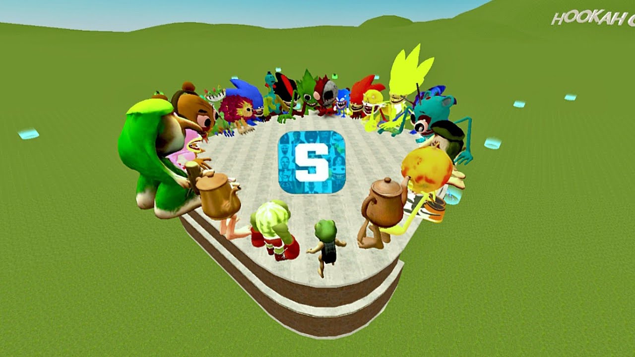 Spartan Kicking Nextbots in Playground Mod New Update Brainrot, Labubu, Shine Sonic tape Gmod