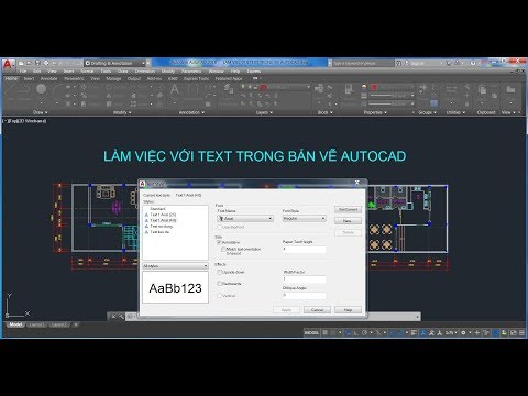 AutoCAD - Làm việc với Text trong AutoCAD