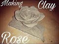 How to make a clay rose flower tutorial-easy clay modeling-clay flower by Pawan Verma