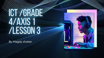 ICT GRADE 4 AXIS 1 LESSON 3 Components of computer systems