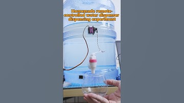 Homemade remote-controlled water dispenser dispensing experiment #electronic #arduino