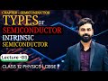 Types of Semiconductors, Intrinsic and Extrinsic, Chapter 14, Semiconductor Electronics, Class 12