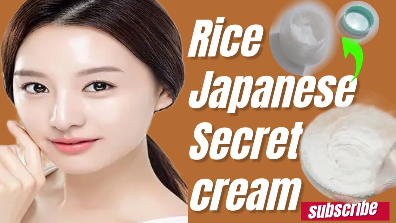 Rice flour cream for skin whitening Rice cream for skin whitening