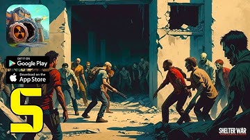 Shelter War: Zombie Game Survival Gameplay Walkthrough Part 5 - Epic Bunker Defense! (Android/iOS)