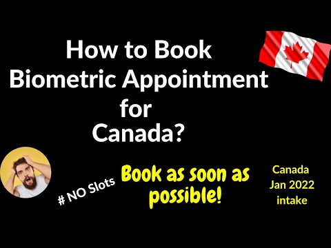 How to Book Biometric Appointment for Canada with VFS global? | Canada Biometrics for jan 2022 | BIL