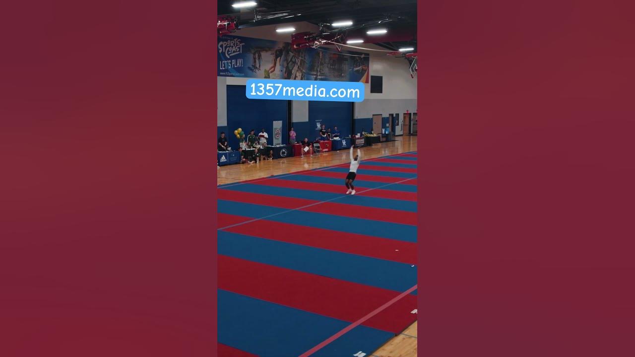 Dead mat 💀 cheer tumble tumbling stunts whip cheerleader YouTube