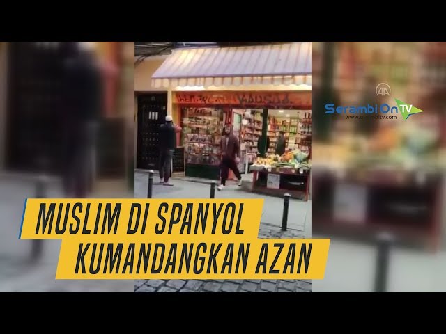 Muslim di Spanyol Kumandangkan Azan Lawan Corona class=