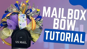 DIY Mailbox Bow Tutorial | Spring & Summer Mailbox Swag Decor
