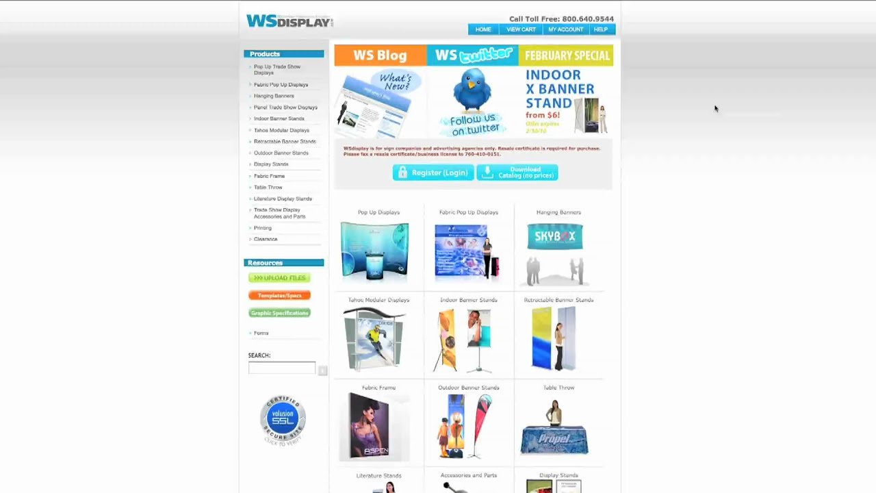 How to create an account on WS Display