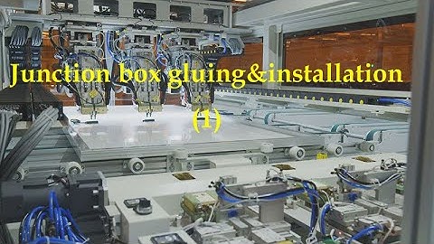 Automatic solar junction box gluing&installation machine-Make higher efficiency for your pv module