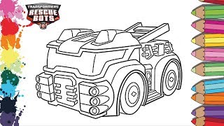 Transformers: Rescue Bots Page Coloring! 🤖How to COLORING Rescue Bots HEATWAVE!
