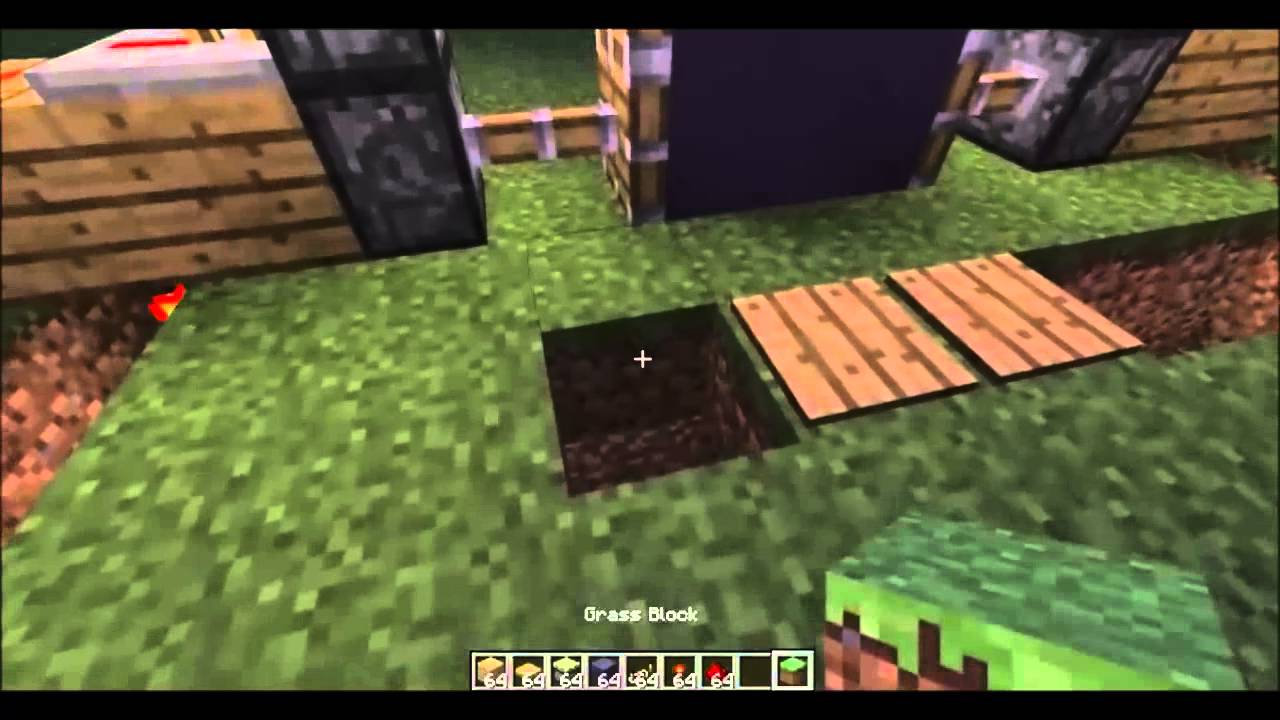 Minecraft Let's build basic piston door