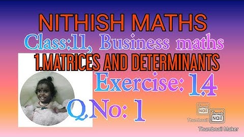 Class:11(Business Maths) Ch.1, Exercise 1.4, Q.No 1, check Hawkins-simon condition