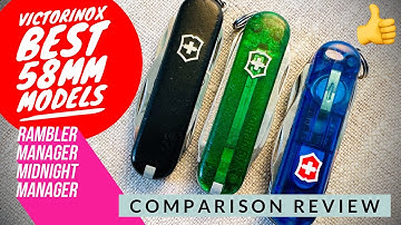 Victorinox Rambler vs Manager vs Midnight Manager - battle of the BEST 58mm models
