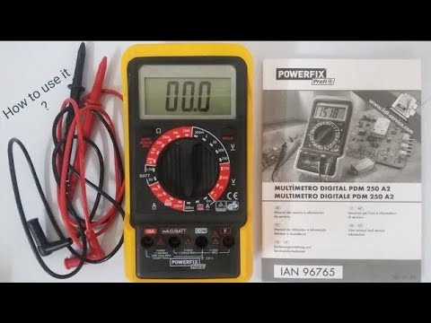 How To Test Multimeter - How To Use Multimeter - Powerfix PDM 250 A2 - Lidl (Video 25)