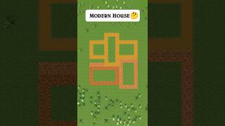 Easiest Modern House Tutorial ✅ #minecraft #shorts