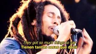 Video thumbnail of "So much things to say - Bob Marley (ESPAÑOL/ENGLISH)"