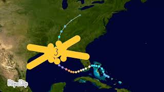 Track of Major Hurricane Katrina 2005