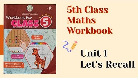 5th Maths- WB- 1.Let