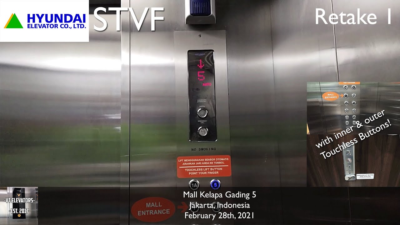 [R01] Hyundai STVF Passenger Lifts w/ Touchless - Summarecon Mall Kelapa Gading 5, Jakarta