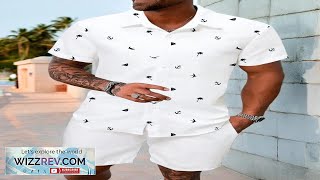 Manfinity RSRT Manfinity RSRT Men's Tropical Print Short Sleeve Button Up Shirt Fitted Review Wealth