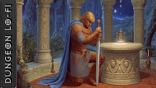 Drafting notes prayers by the altar in soft light  | Dark Fantasy Lofi screenshot 2