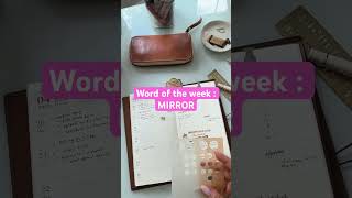 My Word of the Week is MIRROR ✨ Weekly Planning + Intentional Reset