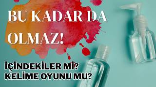 YETER GARİ! Sabun Etiketlerindeki İçerik Oyunu.