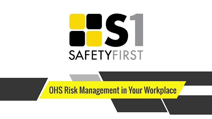 OHS Risk Management - Safety First - Safety Basics