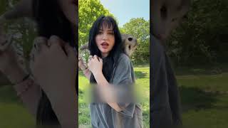 Possum Bites Woman's Shoulder During Tiktok Trend