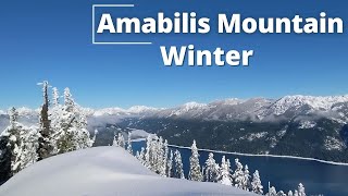 Amabilis Mountain Winter Snowshoe Hike - Easton, Washington, USA