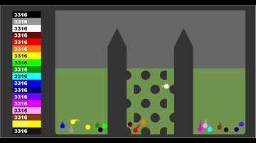 Points Game + Stay Ahead | Marble Race in Algodoo