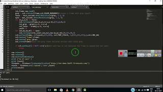 Counting Cars using OpenCV and Python and sending count to Firebase