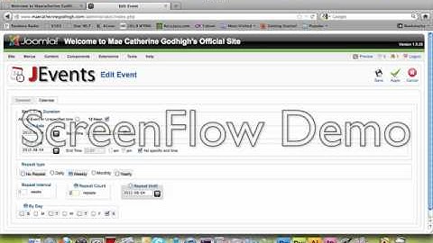 Adding New Events to JEvents Calendar