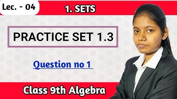 9th class math chapter 1 practice set 1.3 algebra question no 1