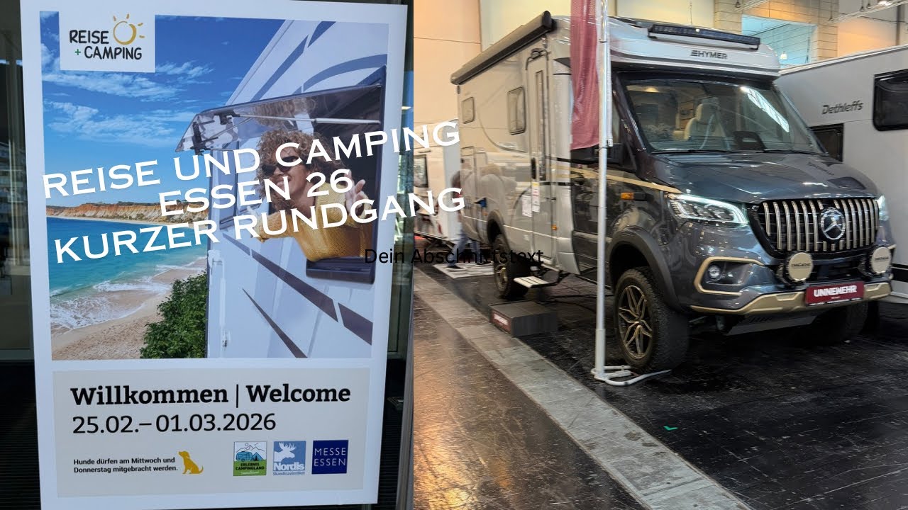 Reise und Camping Messe Essen 26. Rundgang Tag 1. Interviews Vanjorn und Mein-Platz.