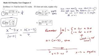Test 1 Q3 - Example Test for Calculus 103