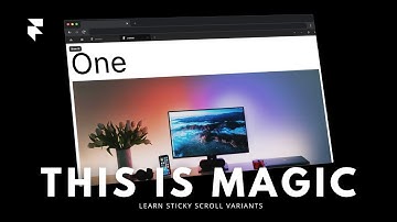 How to design sticky scroll variants in framer.