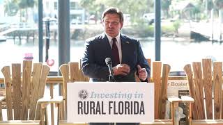Governor DeSantis Announces $167.5 Million for Infrastructure in Small and Rural Communities
