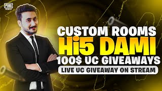 10K CASH ROOMS  |  PUBG MOBILE LIVE ADVANCE CUSTOM ROOMS UC GIVEAWAY - Hi5 DaMi