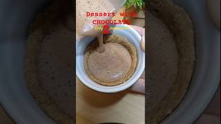 ONLY 2 INGREDIENTS 🍫🕐 CHOCOLATE dessert, easy recipe #dessert #chocolate #shorts