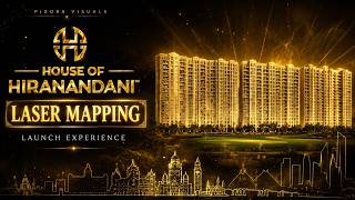 House of Hiranandani Launch Experience | Immersive Laser Mapping by PIXORA Visuals