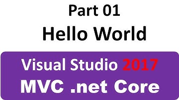 Part 01 - MVC - Hello World
