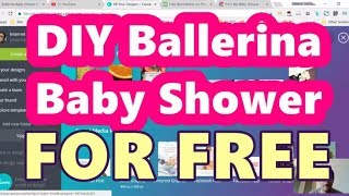 DIY Ballerina Baby Shower Decorations And Games That You Can Print Out screenshot 2